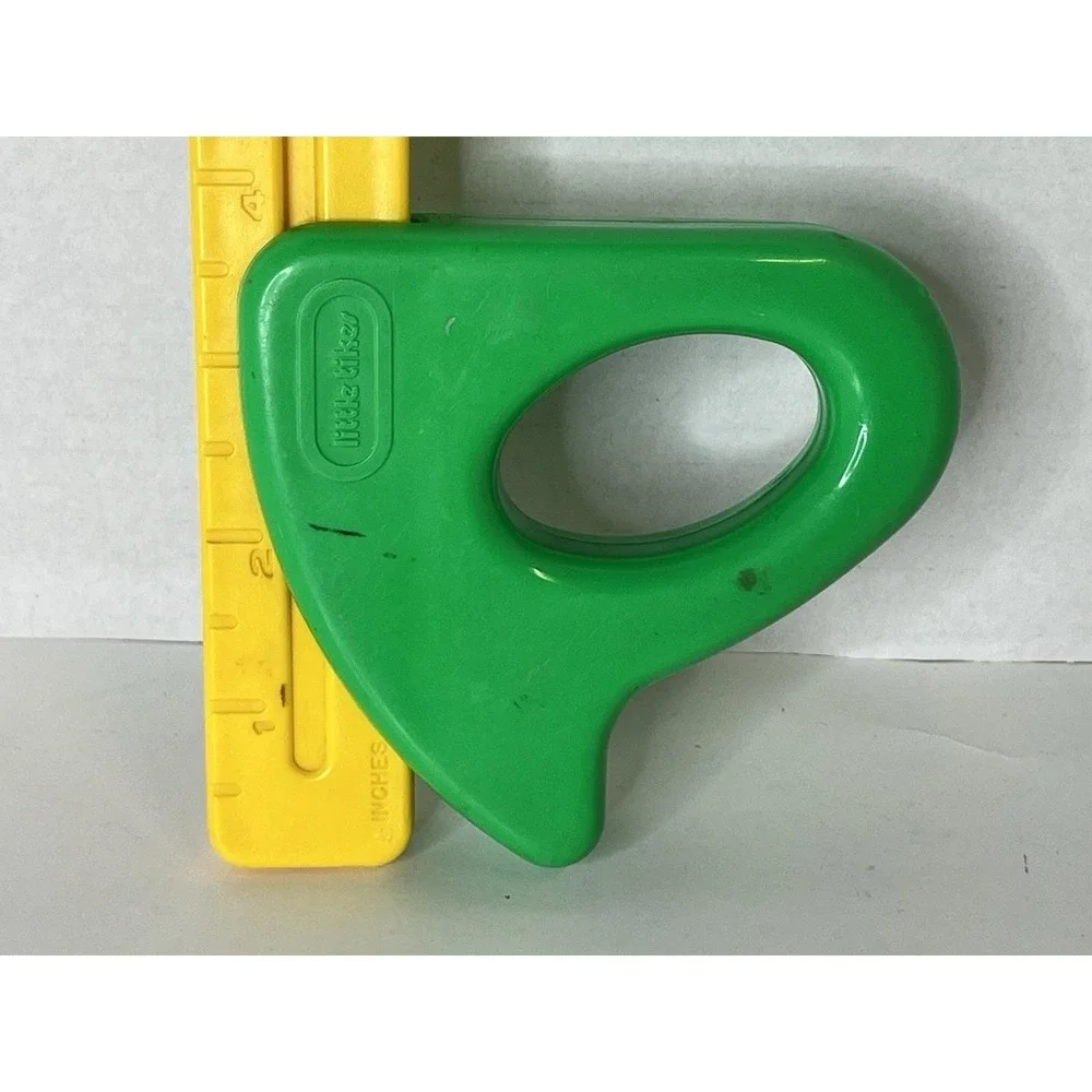 Little Tikes Tool Sliding Square Ruler Green & Yellow 8